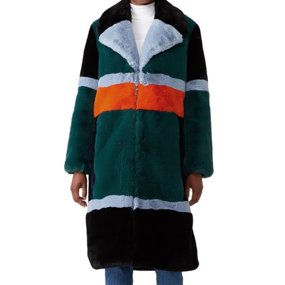 Faux fur royal me top coat